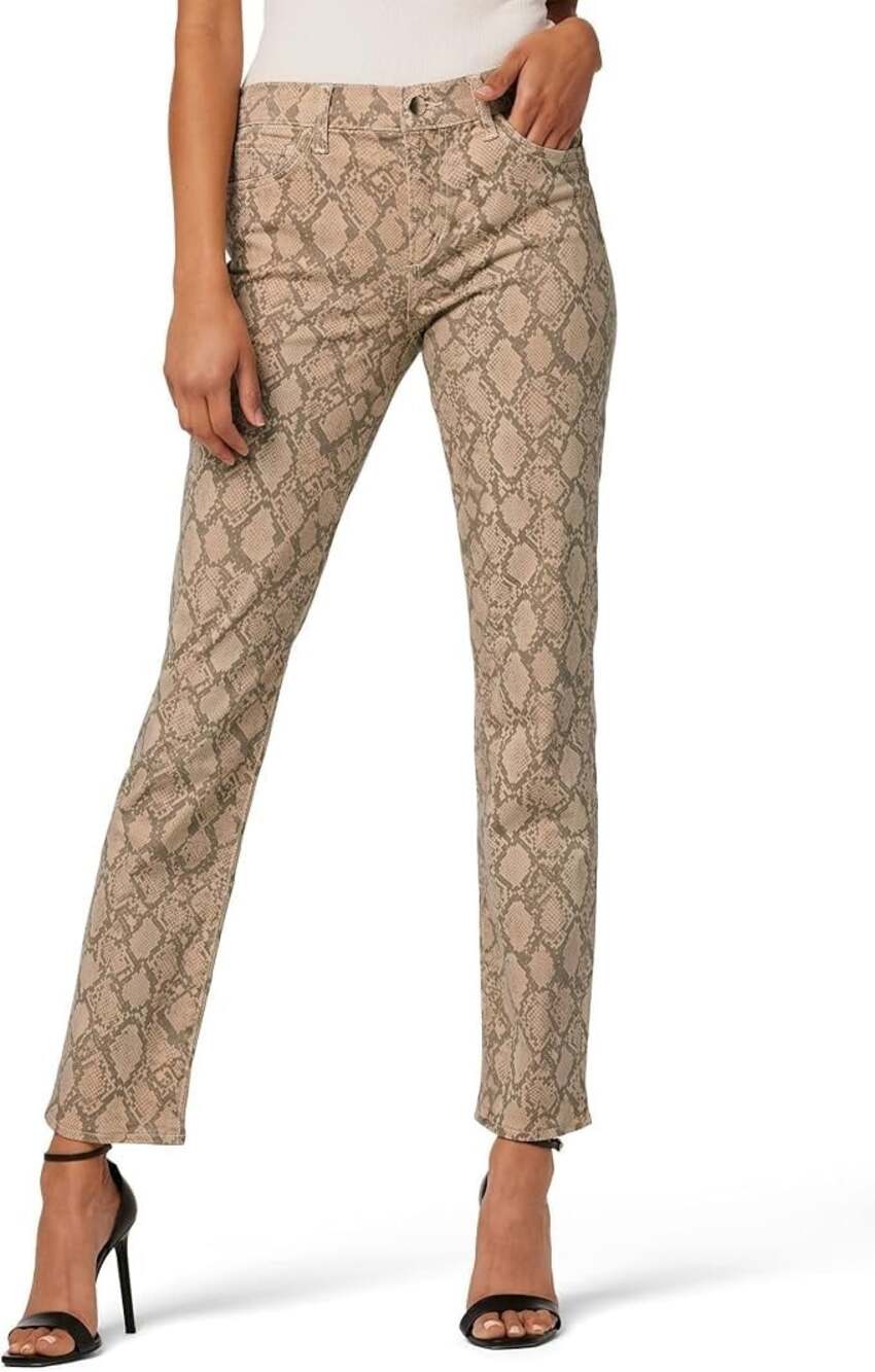 Joe’s Jeans The Lara Size 32 Mid Rise Vesper Cigarette Ankle Snake Print Jeans